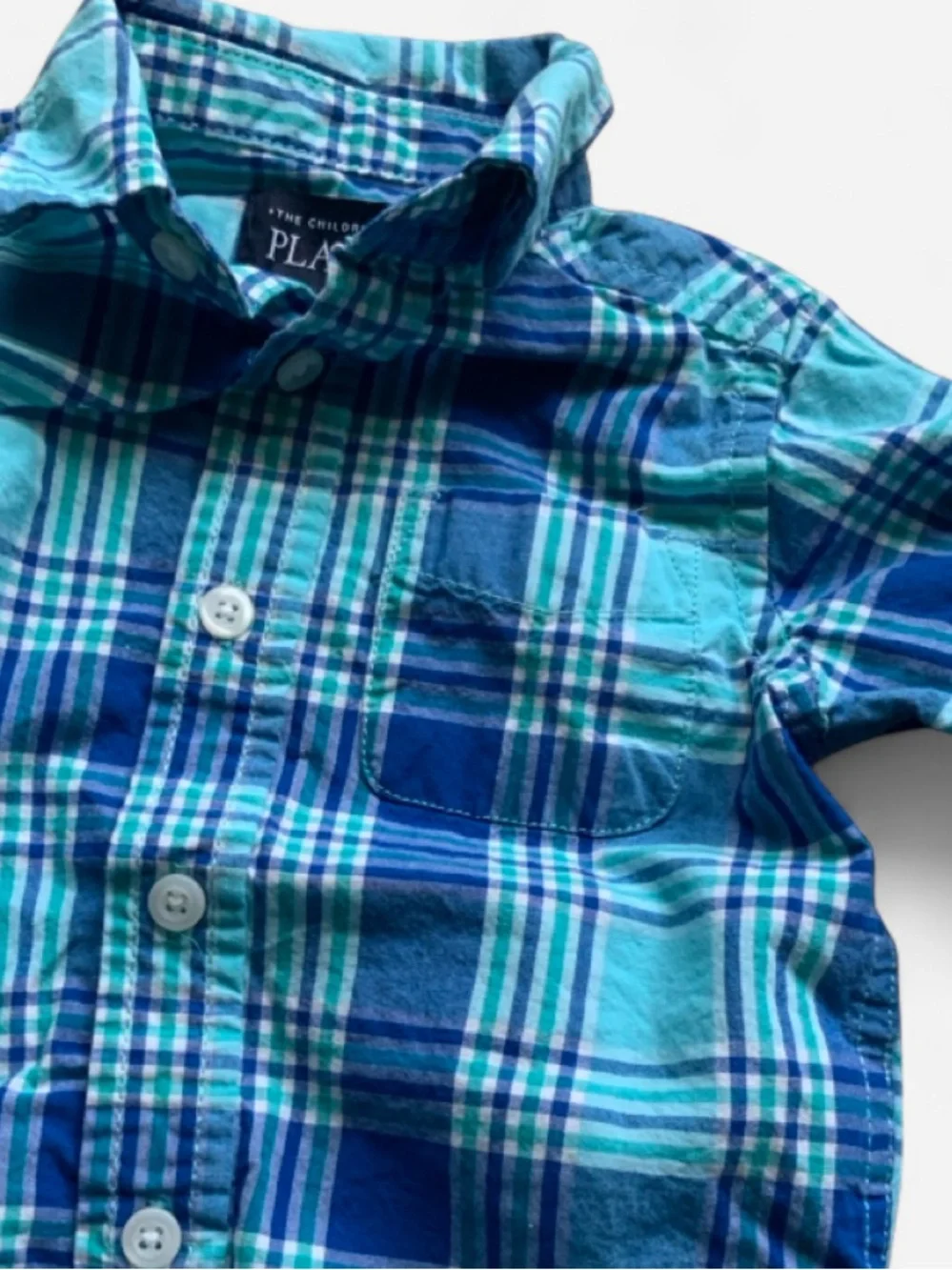The Children's Place LS Plaid Button-Down Shirt Baby Boys 12-18M